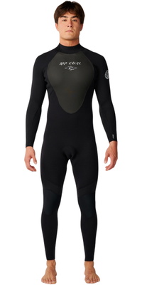 2026 Rip Curl Hommes Omega 5/3mm Back Zip Combinaison N&eacute;opr&egrave;ne 18RMFS - Black