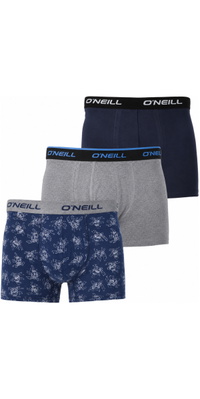 2025 ONeill Mens Boxer Circle Surfer 3-Pack 203021155 - Circle Surfer / Light Grey Me