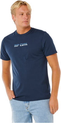 Rip Curl Hommes T-Shirt Icon Big Mumma 0NPMTE - Dark Navy