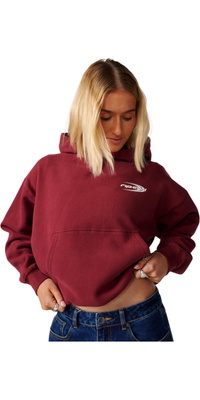 Rip Curl Womens RC Evolution Hood Fleece 0FQWFL - Burgundy
