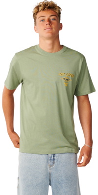 Rip Curl Mens Fade Out Icon T-Shirt 12GMTE - Sage