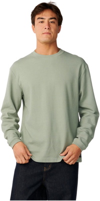 Rip Curl Mens Premium Surf Waffle Long Sleeve T-Shirt 13BMTE - Sage