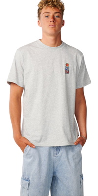 Rip Curl Mens Search Series Vaporcool Stack Relaxed T-Shirt 16IMTE - Grey Marle