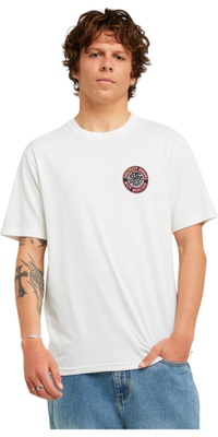 Rip Curl Mens Destroy Series T-Shirt 1BGMTE - Bone