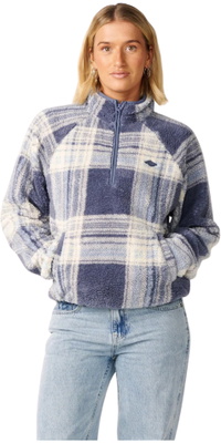 Rip Curl Femmes Paraiso 1/4 Zip Polaire Fleece 0EUWFL - Navy