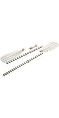 2026 Bravo Pagaie De Kayak 5 Pièces 225cm - Blanc