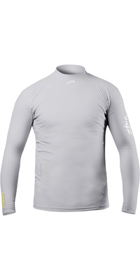 2026 Zhik Enfants Eco Spandex UPF50+ Rash Guard à Manches Longues DTP-0063-K-PLT - Platinum