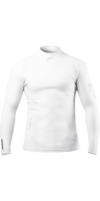 2026 Zhik Hommes Eco UPF50+ Long Sleeve Spandex Rash Guard DTP-0063 - White