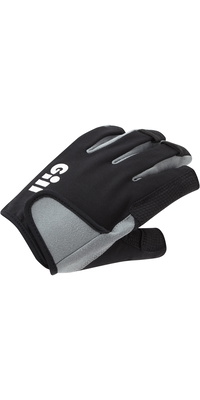 2026 Gill Deckhand Short Finger Sailing Gloves 7043 - Black