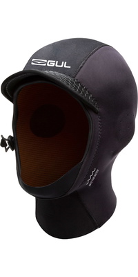 2026 Gul 3mm Peaked Surf Hood HO0312-B9 - Black