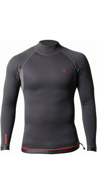 2026 Nookie Hommes Ti 1mm Manches Longues Combinaison Néoprène Top NE12 - Black / Red