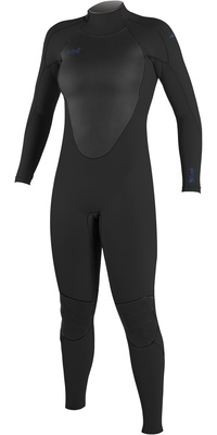 2026 ONeill Femmes Epic 5/4mm Back Zip Combinaison Néoprène 4218B - Black