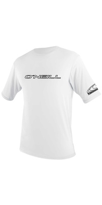 2026 O'neill Skins Base Jeunesse Manches Courtes T-shirt Blanc Sans Manches 3422