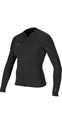 2026 Oneill Femmes Reactor Ii 1.5mm Front Zip Veste En Néoprène 5294 - Noir