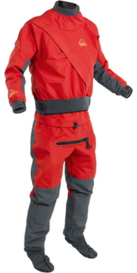 2025 Palm Hommes Cascade Front Zip Kayak Drysuit 11741 - Flame Red