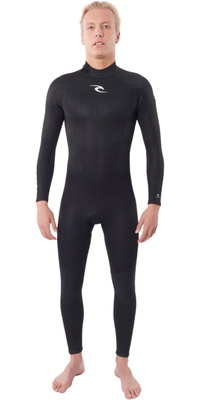 Rip Curl Hommes Freelite 3/2mm Back Zip Combinaison Néoprène 119MFS - Black