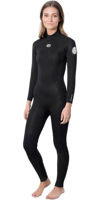 Rip Curl Femmes Freelite 4/3mm Back Zip Combinaison Néoprène 119WFS - Black