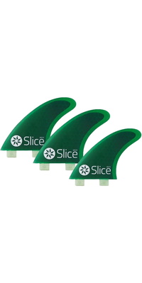 2026 Slice Ultralight Hex Core S3 Fcs Compatible Ailerons De Planche De Surf Sli-01 - Vert