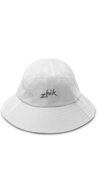 2025 Zhik Large Bord Chapeau Hat0140 - Blanc