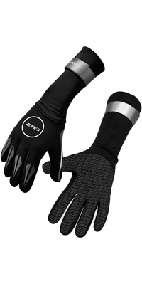 2024 Zone3 2mm Gants De Natation En Néoprène Na18unsg1 - Noir / Argent Réfléchissant