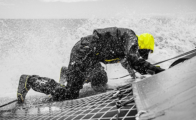 Marin dans la tempête