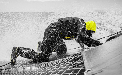 Marin dans la tempête