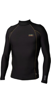 Nookie TH50 Softcore Langarm Base Layer Für Herren, Black/Lime – Wärmende, Feuchtigkeitsableitende Basisschicht Mit UPF 30+