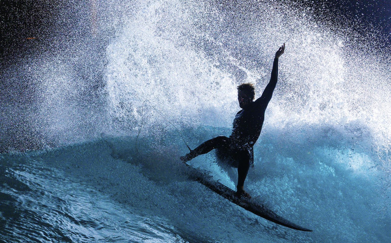 Surfer in a Rip Curl Elasto wetsuit