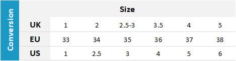 Gill Junior Footwear 19 0 Size Chart