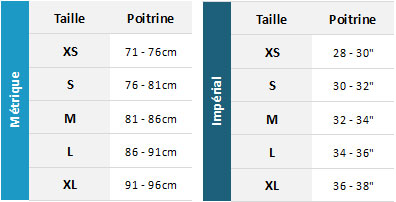 Billabong Womens Rash Vest 19 0 Tableau des tailles